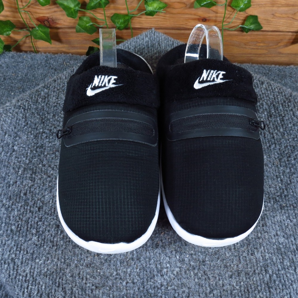 Nike Burrow Women Slipper Mules Size 7 Indoor Outdoor Comfort Black White - Picture 3 of 9
